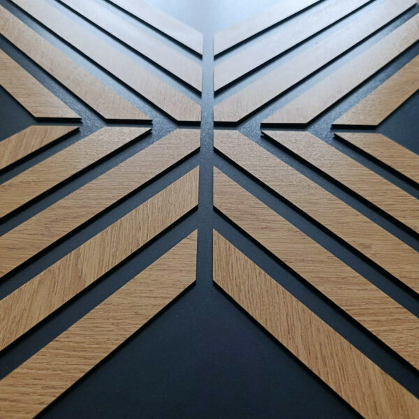 Panele ścienne 3D, panel ścienny 3d, panele na ścianę, ciemne panele ścienne, czarne panele ścienne, dębowe panele ścienne