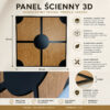 Panele ścienne 3D, panele 3D na ścianę, nowoczesne panele ścienne, panele ścienne premium, geometryczne panele ścienne, panele ścienne drewniane, panele ścienne HDF, dekoracyjne panele ścienne