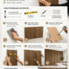 montaż paneli ściennych 3D, montaż paneli byeco, prosty montaż paneli, panelenasciane